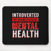 Mental Health Awareness Depression  Mousepad (Vorne)