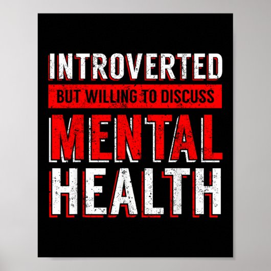 Mental Health Awareness Depression  Poster (Vorne)