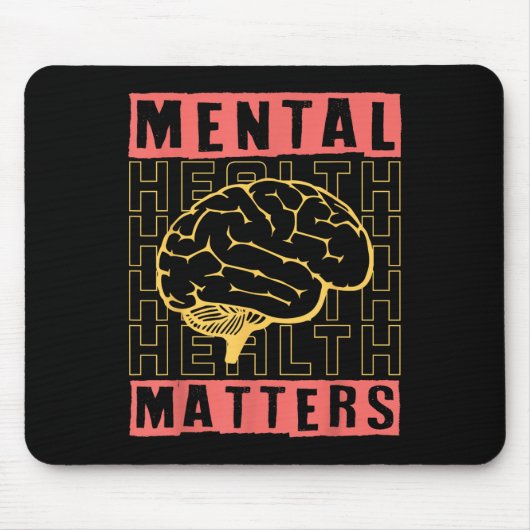 Mental Health Awareness Depression Suicide Prevent Mousepad (Vorne)