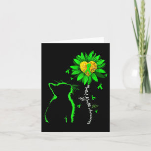 Mental Health Awareness Floral Heart Cat Lover Wom Karte