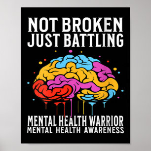 Mental Health Awareness - Frauen geben Gehirnmenta Poster