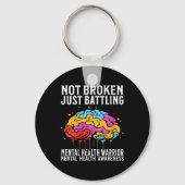 Mental Health Awareness - Frauen geben Gehirnmenta Schlüsselanhänger (Vorderseite)
