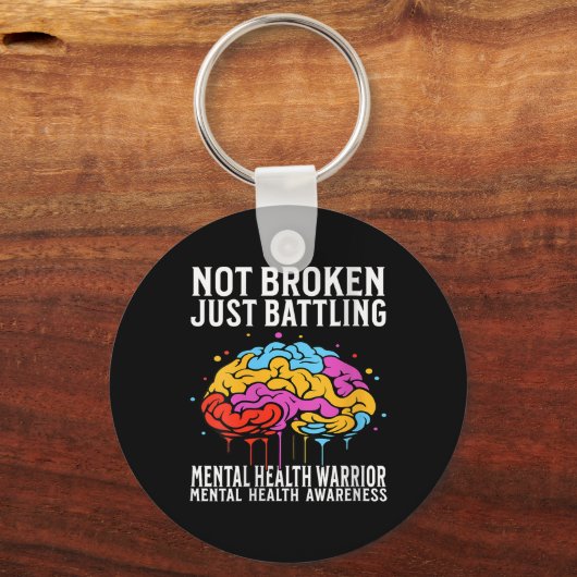 Mental Health Awareness - Frauen geben Gehirnmenta Schlüsselanhänger (Vorderseite)