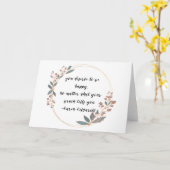 Mental Health Awareness happy Blank Card Karte (Gelbe Blume)