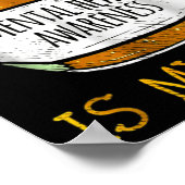 Mental Health Awareness ist mein Jam Poster (Ecke)