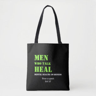 Mental Health Awareness MÄNNER, DIE GESUNDHEITLICH Tasche