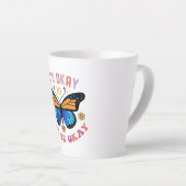 Mental Health Awareness Monarch Butterfly Milchtasse (Rechte Ecke)
