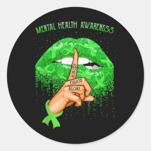 Mental Health Awareness Month _1 Runder Aufkleber