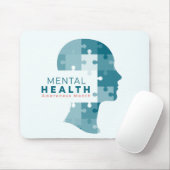 Mental Health Awareness Month Mousepad (Mit Mouse)