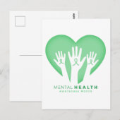 Mental Health Awareness Month Postkarte (Vorne/Hinten)