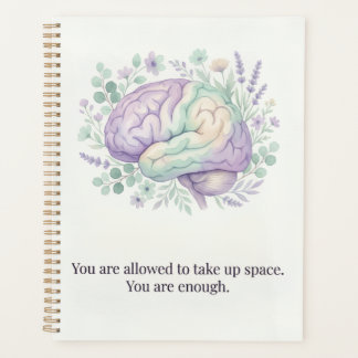 Mental Health Awareness Notebook – “You Are Enough Planer