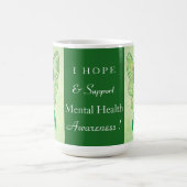 Mental Health Awareness Ribbon Angel Custom Tasse (Mittel)