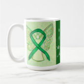 Mental Health Awareness Ribbon Angel Custom Tasse (Links)