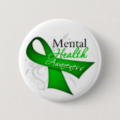 Mental Health Awareness Ribbon Button (Vorderseite)