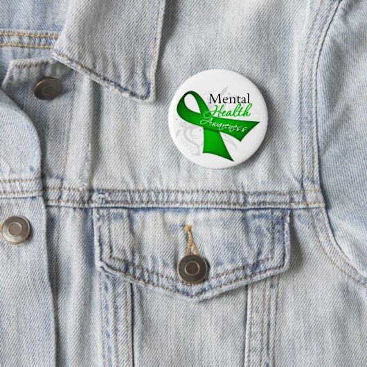 Mental Health Awareness Ribbon Button (Beispiel)
