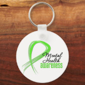 Mental Health Awareness Ribbon Schlüsselanhänger (Vorderseite)