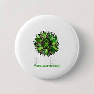 Mental Health Awareness-Shirt: Kind Sonnenblumen G Button