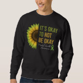 Mental Health Awareness Sunflower  Sweatshirt (Vorderseite)