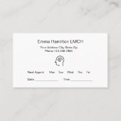 Mental Health Counselor Office Appointment Cards Terminkarte (Vorderseite)
