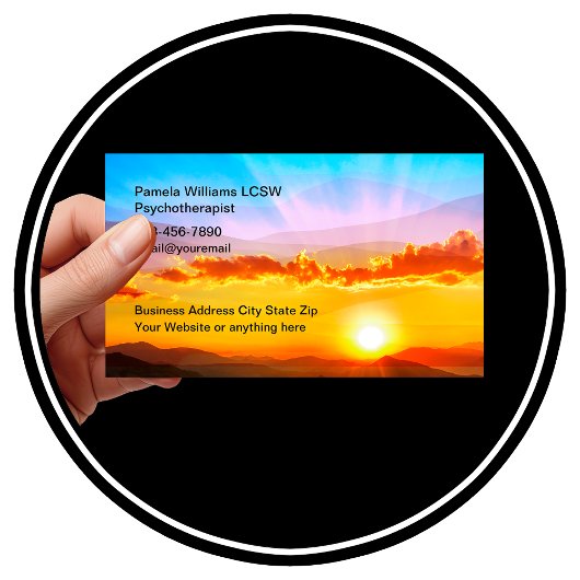 Mental Health Counselor Psychotherapist Visitenkarte