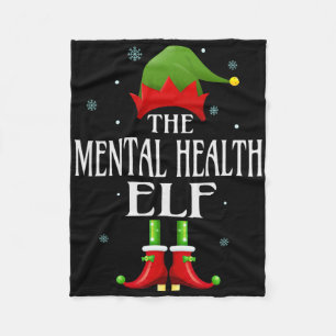 Mental Health Elf Weihnachten Lustige Familie Pass Fleecedecke
