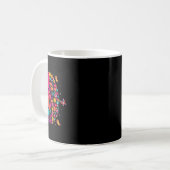 Mental Health Floral Brain Depression Awareness Co Kaffeetasse (Vorderseite Links)