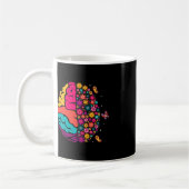 Mental Health Floral Brain Depression Awareness Co Kaffeetasse (Links)