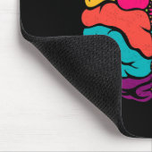 Mental Health Floral Brain Depression Awareness Co Mousepad (Ecke)