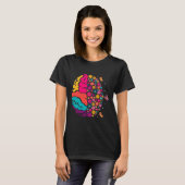 Mental Health Floral Brain Depression Awareness Co T-Shirt (Vorne ganz)
