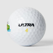 Mental Health Get Well, Golf Humor for Support Golfball (Logo)
