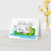 Mental Health Get Well, Golf Humor for Support Karte (Gelbe Blume)