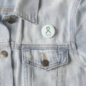 Mental Health Green Awareness Ribbon Custom Button (Beispiel)