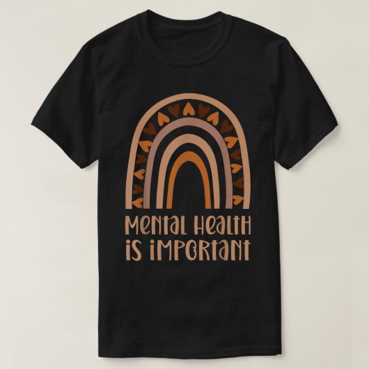 Mental Health Is Important Rainbow Mental Health A T-Shirt (Design vorne)