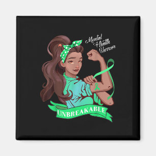 Mental Health Krieger Unzerbrechliches Shirt Bewus Magnet