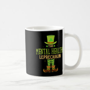 Mental Health Leprechaun Spaß Matching St Patricks Kaffeetasse