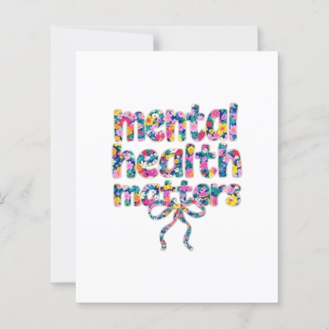 🌸 Mental Health Materie Blumendesign (Vorderseite)