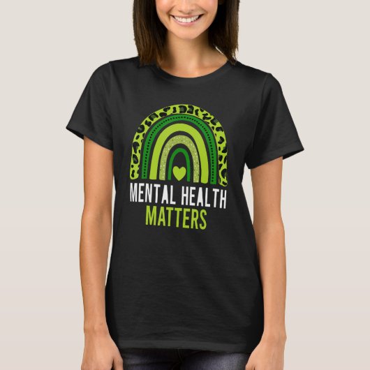Mental Health Matters Brain Illness Mental Health T-Shirt (Vorderseite)