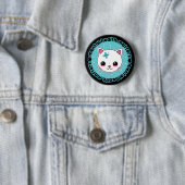 Mental Health Matters Kawaii Cat Button (Beispiel)