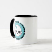 Mental Health Matters Kawaii Skull Tasse (Vorderseite Links)