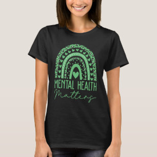 Mental Health Matters We Wear Green Mental Health T-Shirt