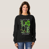 Mental Health Nurse St Patricks Day Liebe Stethosc Sweatshirt (Vorne ganz)