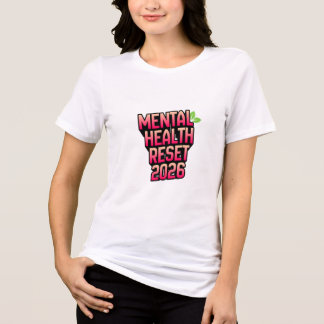 Mental Health Reset 2026 T-Shirt – Positive Einste Tri-Blend Shirt