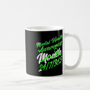 Mental Health S Awareness Montag Shirt Green Ribbo Kaffeetasse