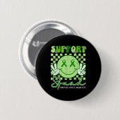 Mental Health S Awareness Support Squad Smile Face Button (Vorne & Hinten)