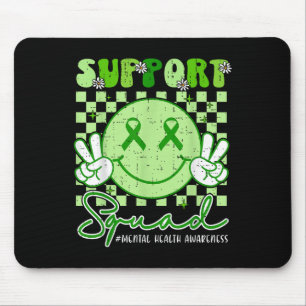 Mental Health S Awareness Support Squad Smile Face Mousepad