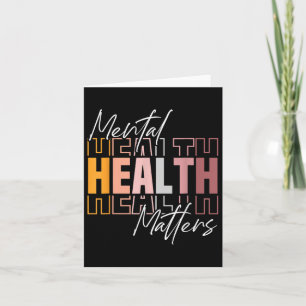 Mental Health S Bewusstseinsmonat Retro Vintage Karte