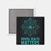Mental Health S End Stigma Awareness  Magnet (Vorderseite/Rückseite)