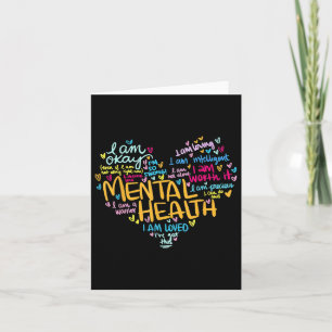 Mental Health S Mental Awareness-Geschenk Karte