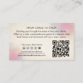 Mental Health Scribble to Heart Unraveling Visitenkarte (Rückseite)