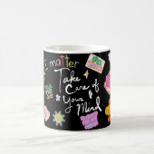 Mental Health Self Care Affirmation Tumbler – Posi Kaffeetasse (Mittel)